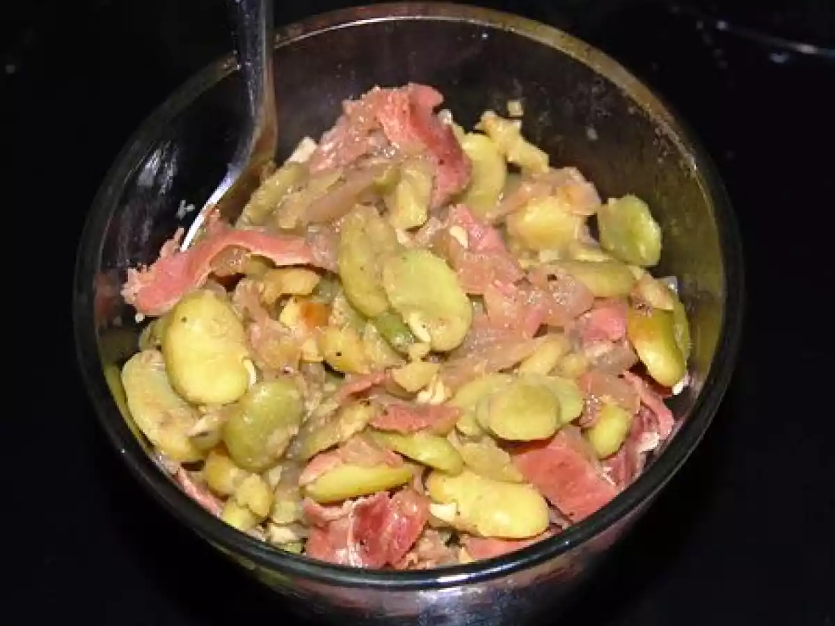 Un petit tour en Andalousie avec des Fèves au jambon: une tuerie, vraiment!!!