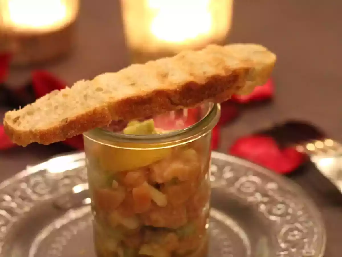 Un tartare de saumon très frais pour la St Valentin