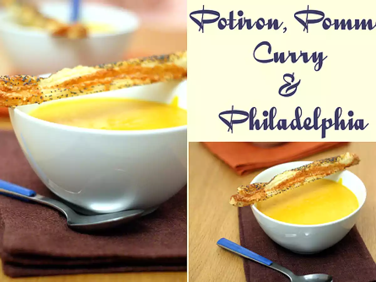 Un velouté de potiron au Philadelphia pour s'en remettre