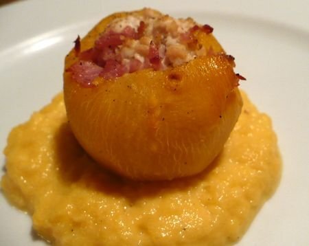 Une Autre Facon De Manger Les Navets Navets Boule D Or Farcis Au Poulet Et Au Bacon Recette Ptitchef