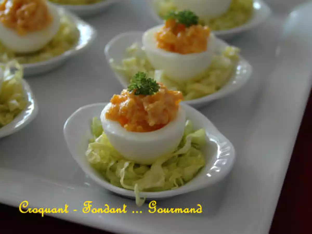 UNE ENTRÉE TOUTE FRAÎCHE : Les oeufs Mimosa