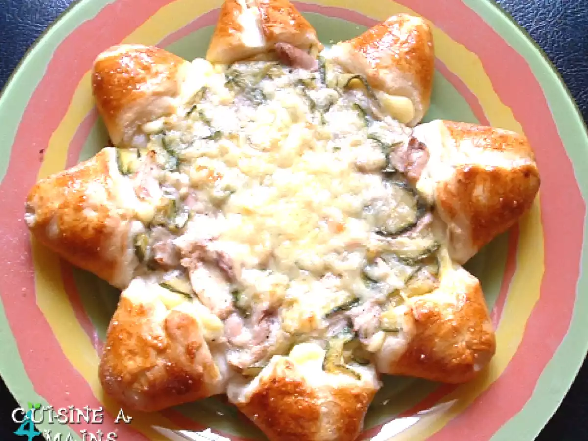 Une étoile pour ma tarte courgette poulet !