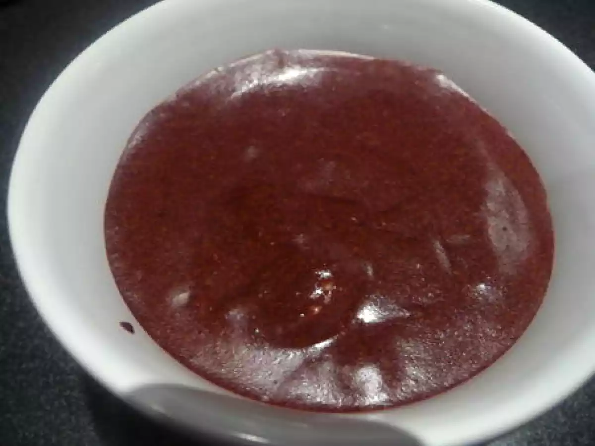 Une mousse au chocolat à l'amande, toujours pas WW...