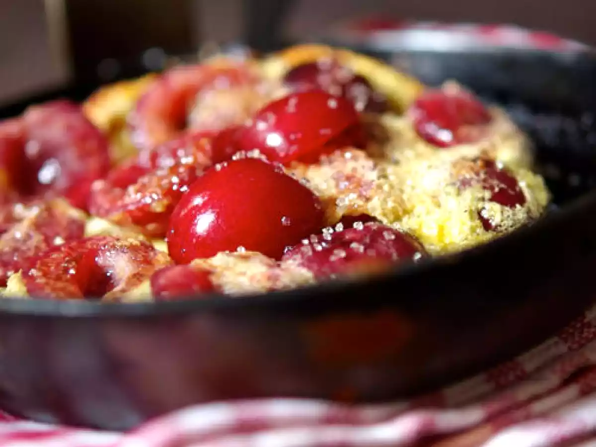 Une omelette soufflée aux cerises et se mettre au vert?