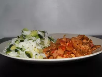 Une petite recette ww : poulet aux petits légumes et piment