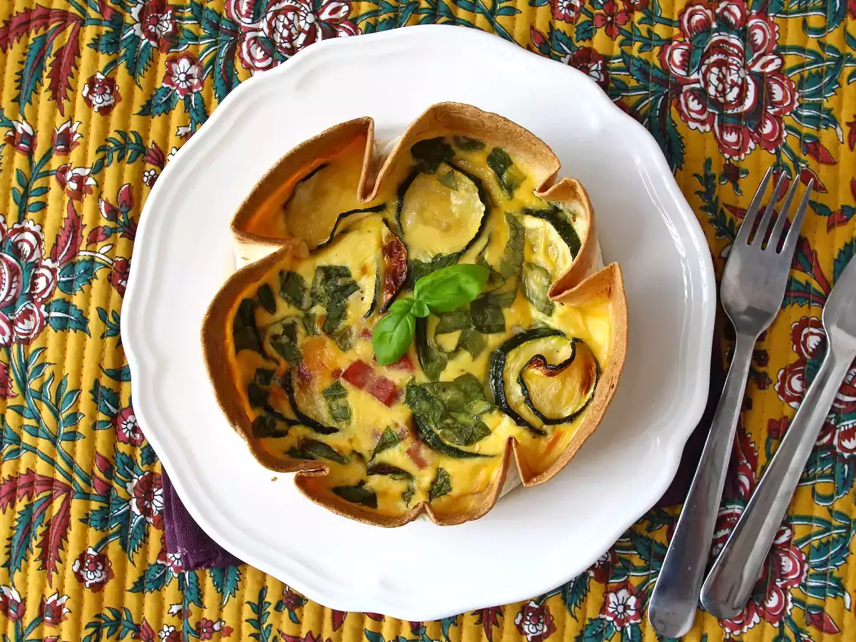 Une quiche sans pâte avec une tortilla? C'est possible! Recette légère - photo 5