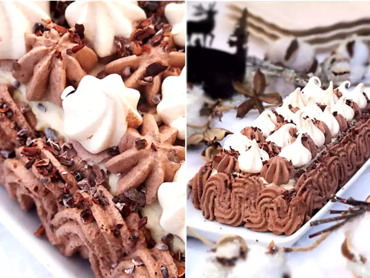 Vacherin glacé à la banane et au chocolat - photo 2