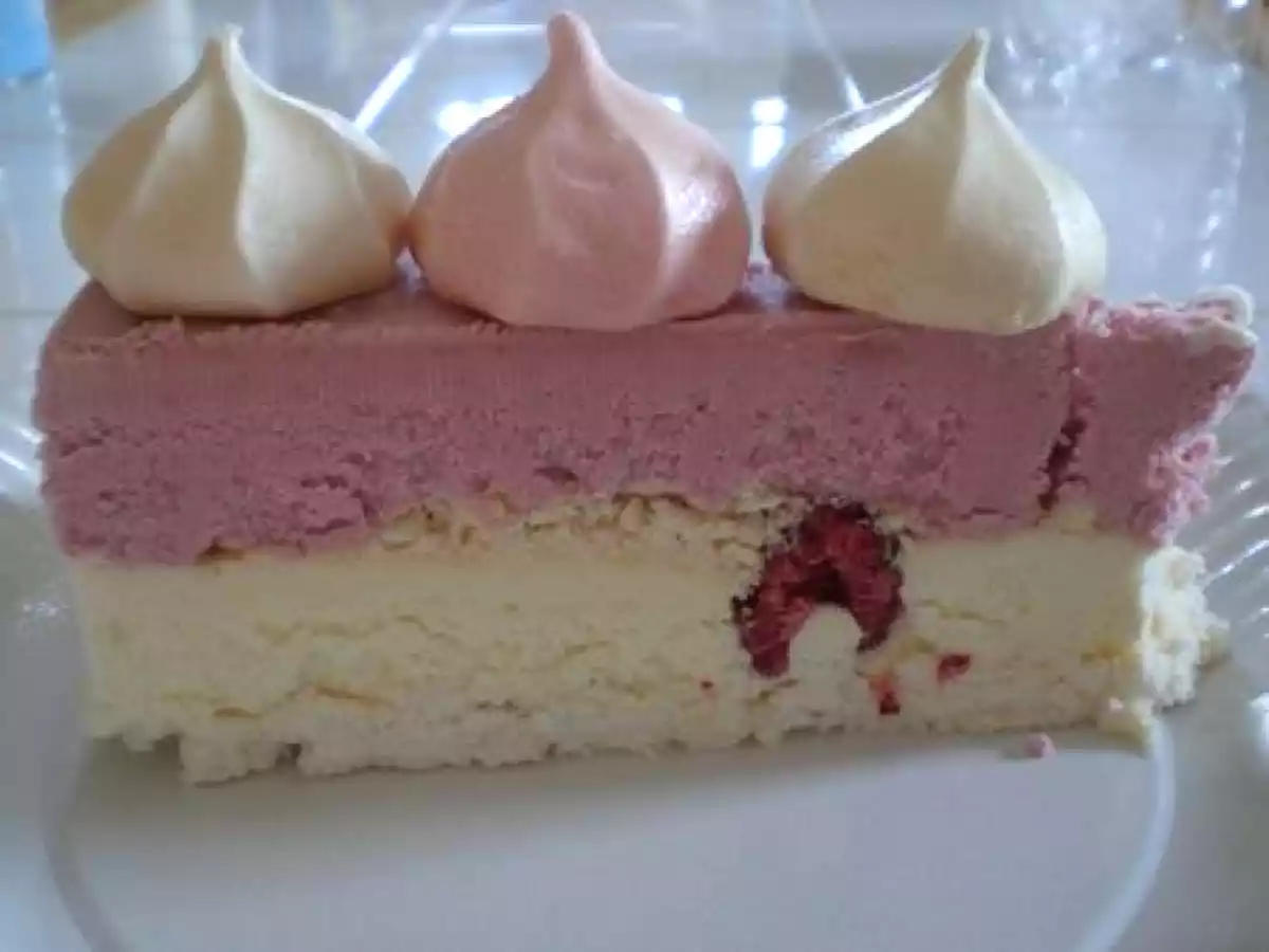 VACHERIN GLACE AU CHOCOLAT BLANC/FRAMBOISES - photo 2