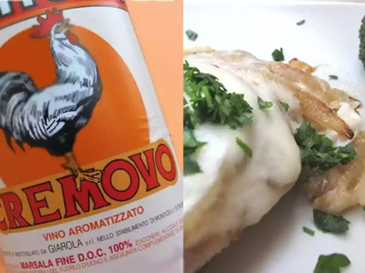 Veau au Marsala gratiné à la mozzarella