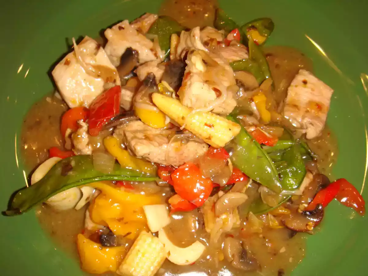 Veau au wok et sa sauce aigre-douce