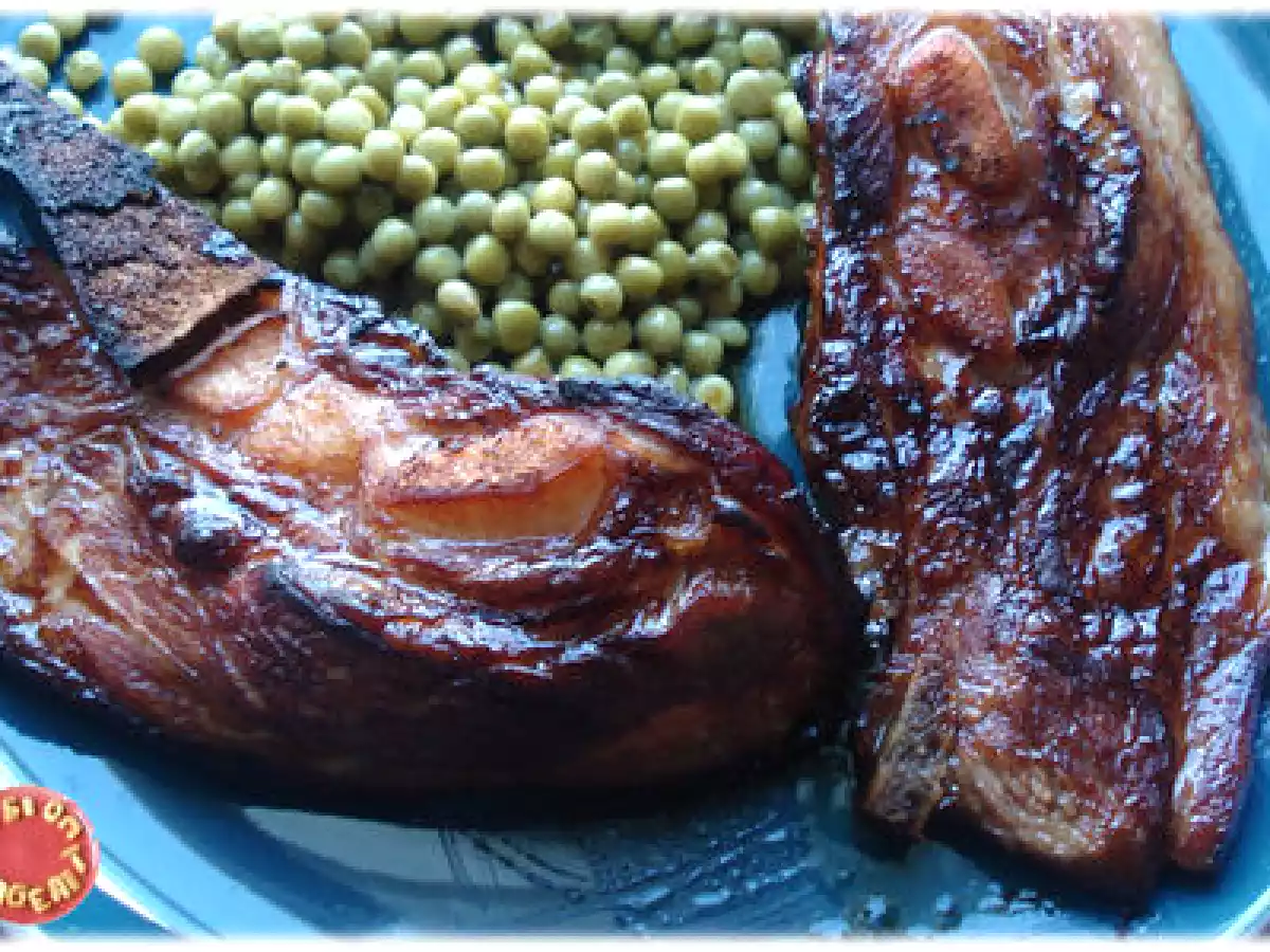 Veau entre teriaky et spare ribs