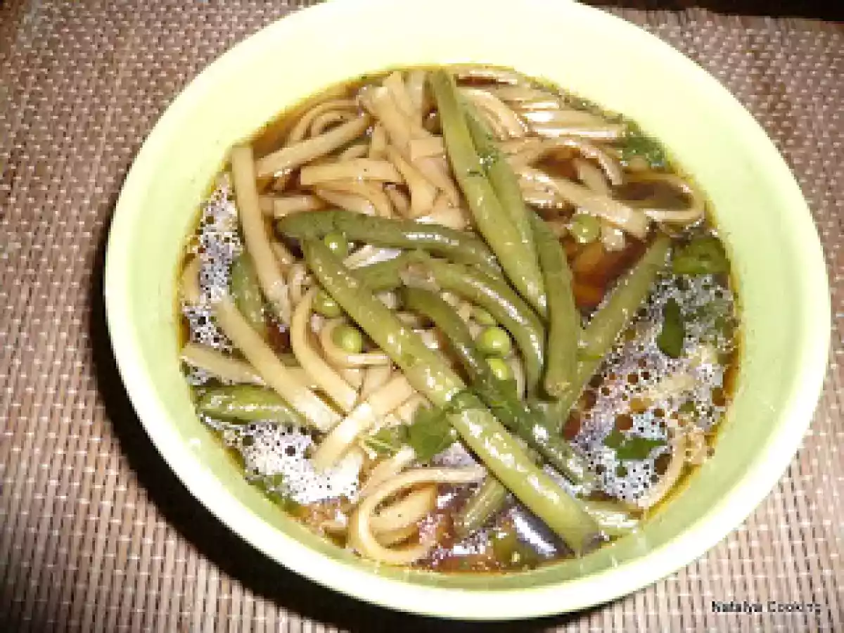 Vegetable noodle soup / Soupe aux nouilles de riz et aux légumes / ??????? ??? ? ?????? - photo 2