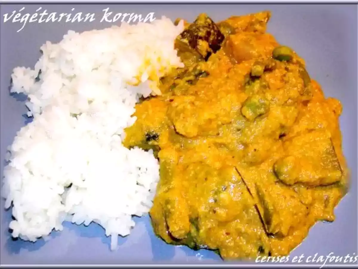 VEGETARIAN KORMA
