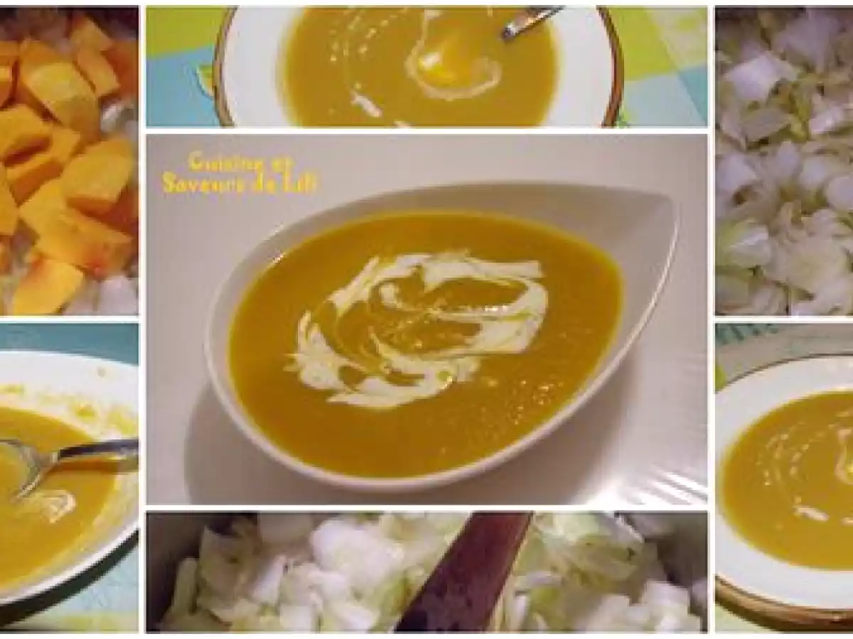 Velouté aux endives et courge butternut