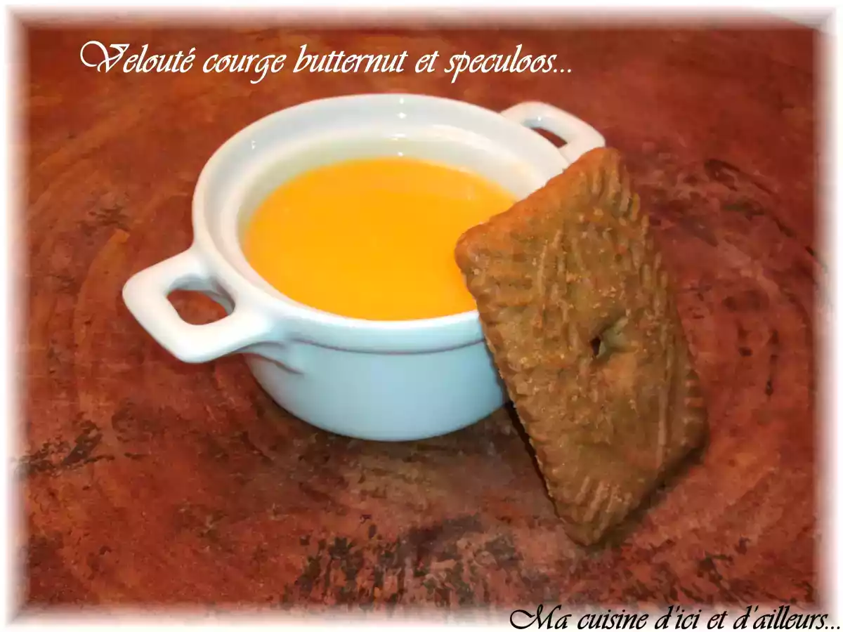 Velouté courge butternut et speculoos