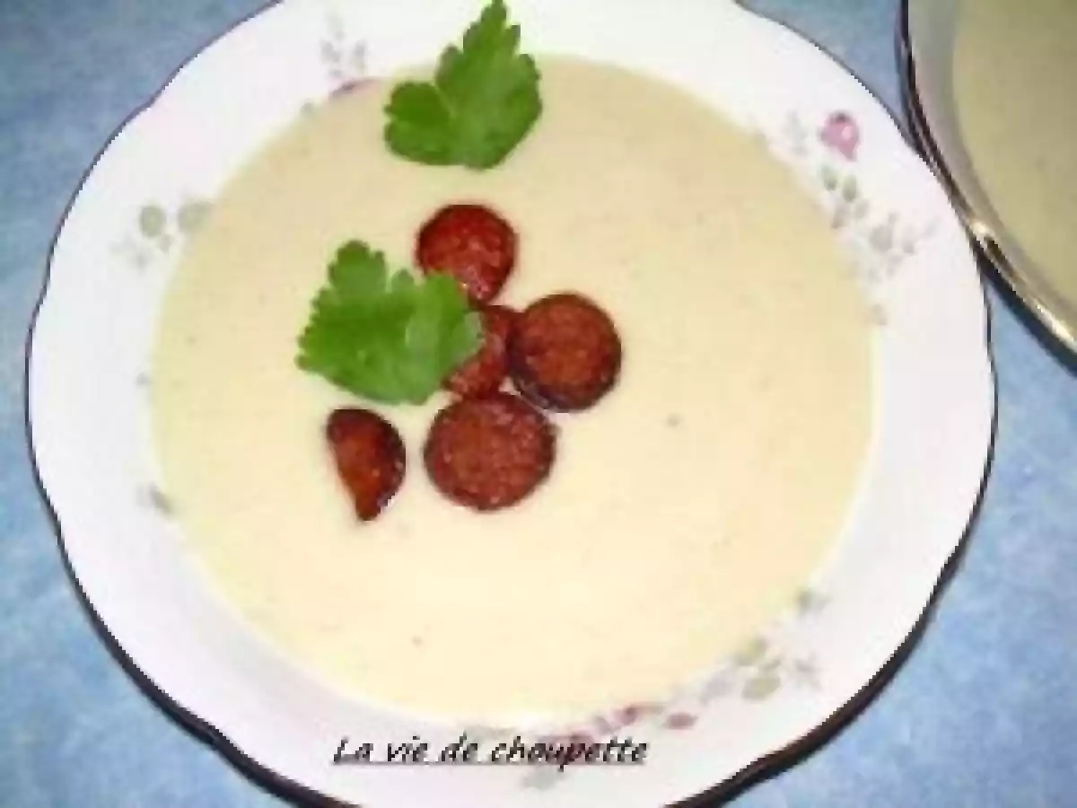 VELOUTE D'ARTICHAUT ET CHORIZO