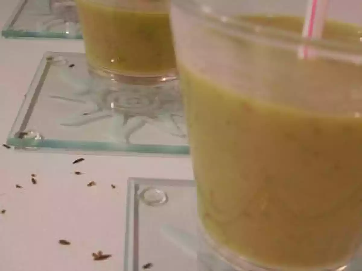 Velouté de brocolis au cumin.