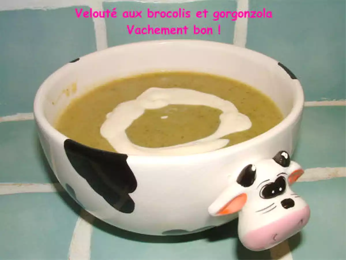 Velouté de brocolis au Gorgonzola