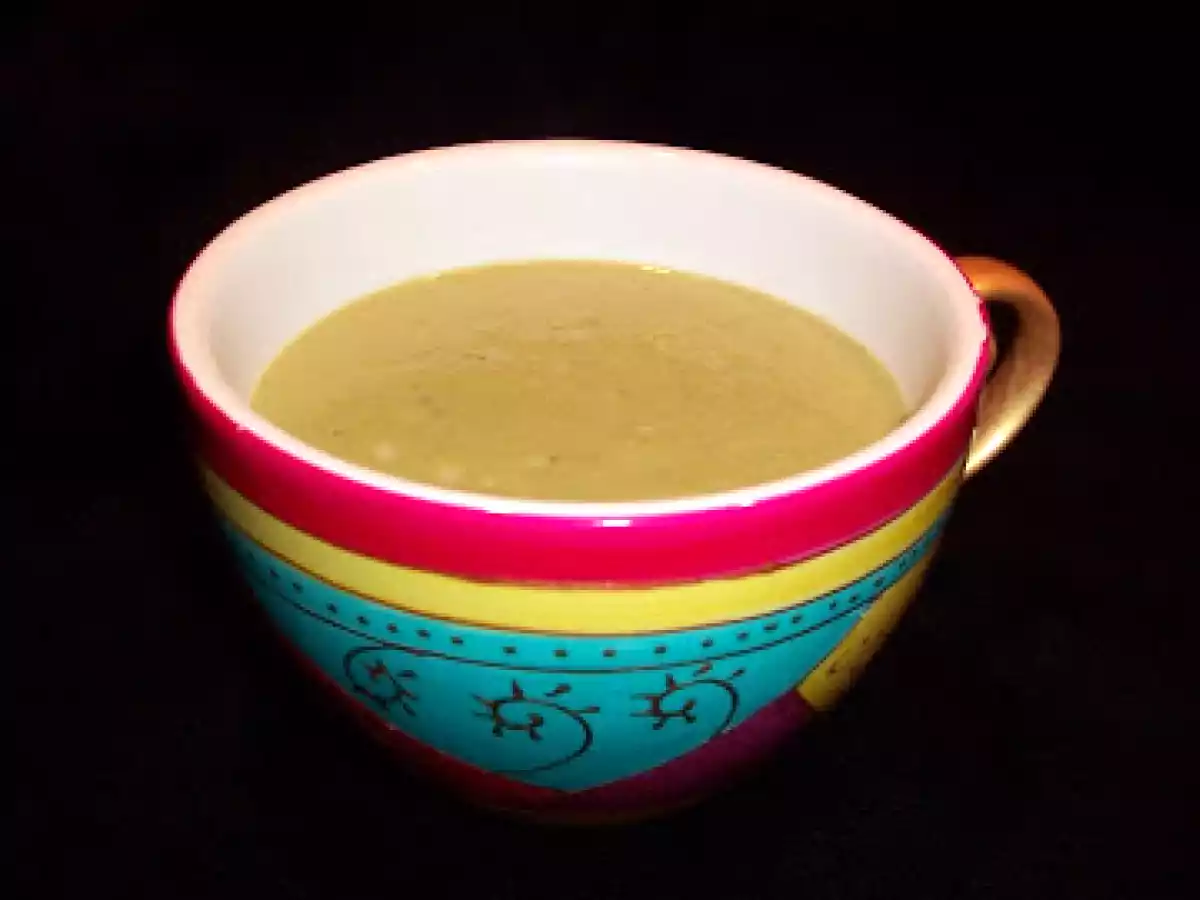 Velouté de brocolis et poireaux