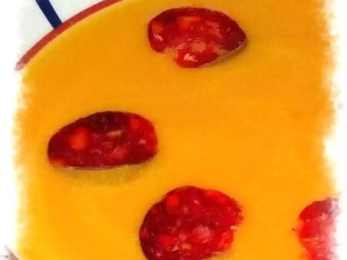 Velouté de butternut au chorizo