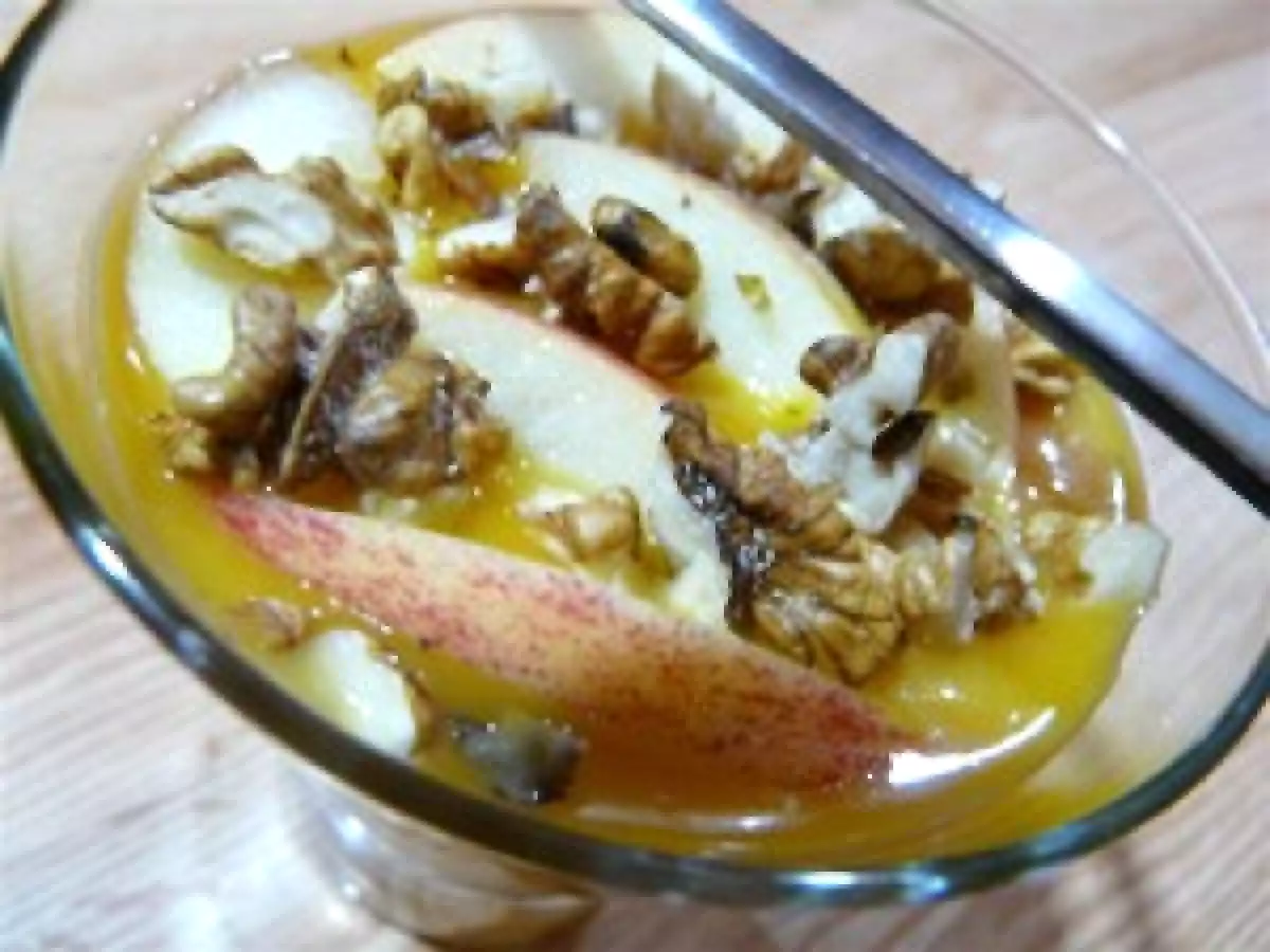 Velouté de butternut aux pommes -cuites et crues- et aux noix - photo 2