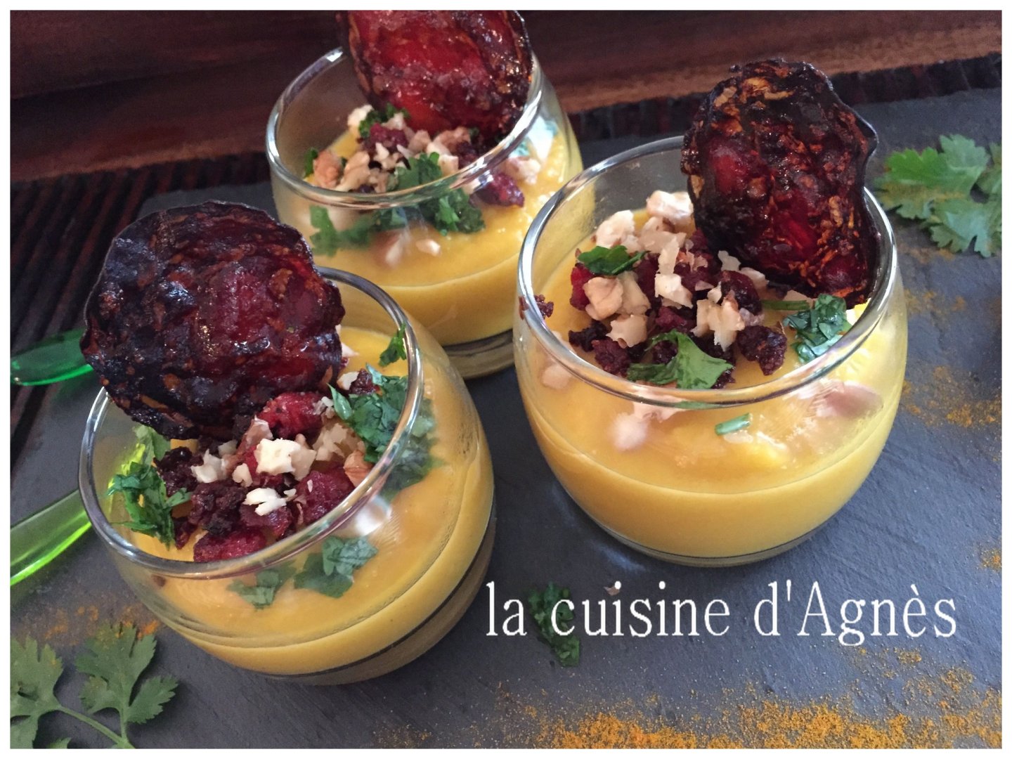 Velouté de butternut chorizo noix Recette Ptitchef