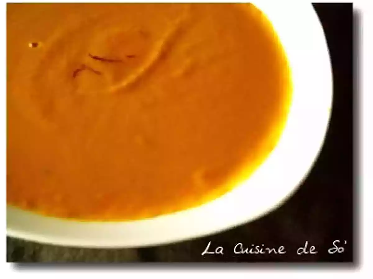 Velouté de carottes au safran