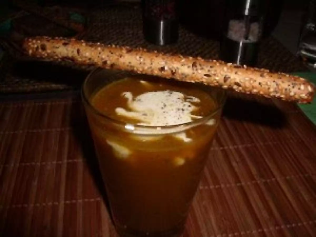 Velouté de carottes et coriandre et son nuage de ricotta au cumin - photo 2