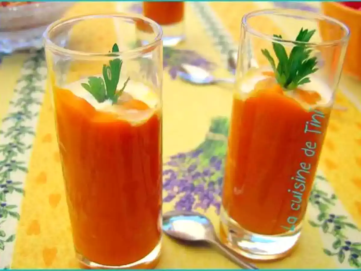 Velouté de carottes frais en verrine - photo 2