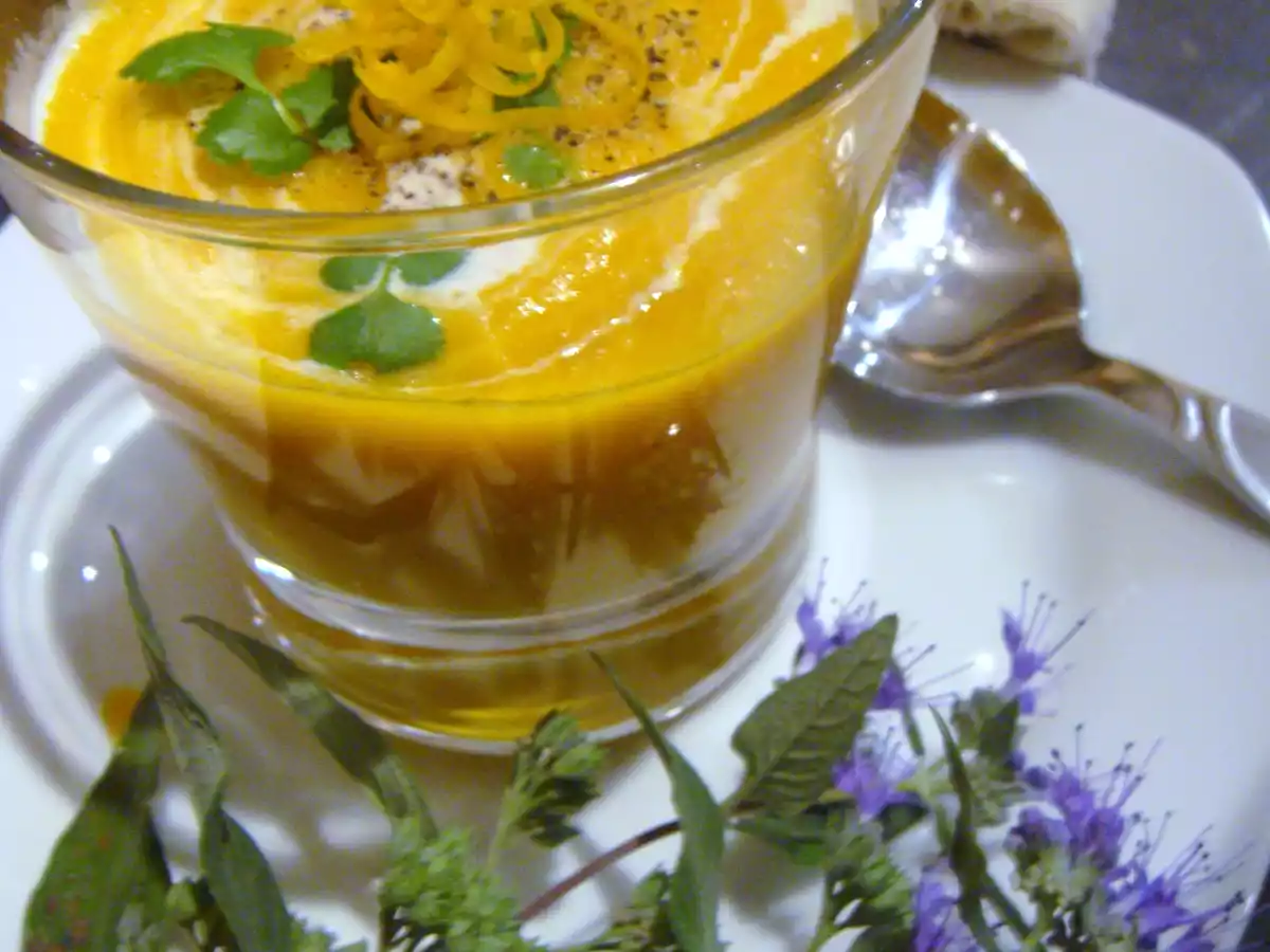 Velouté de carottes, gingembre & oranges