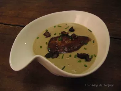 Velouté de cèpes au foie gras
