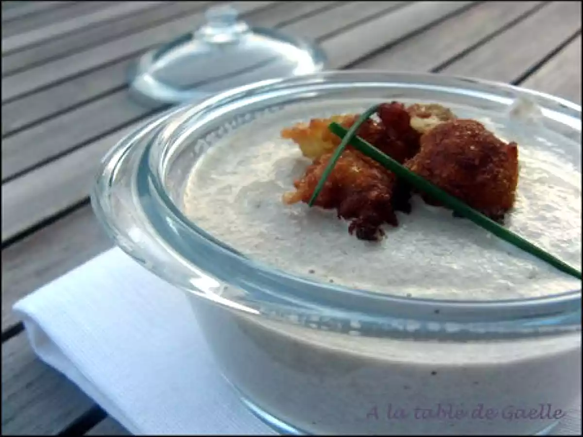 Velouté de champignons aux ravioles. - photo 2