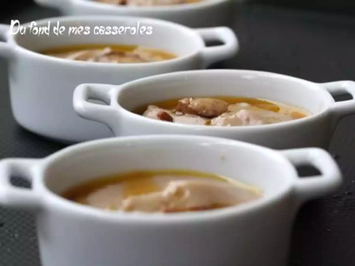 Velouté de châtaigne et dés de foie gras poêlés