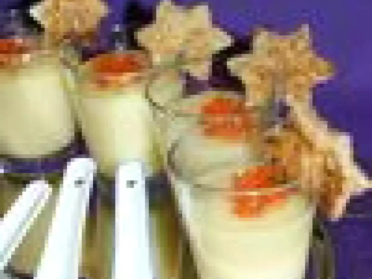 Velouté de chou fleur au saumon