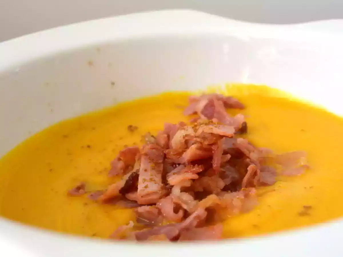 Velouté de courges au curry & speck grillé! - photo 2