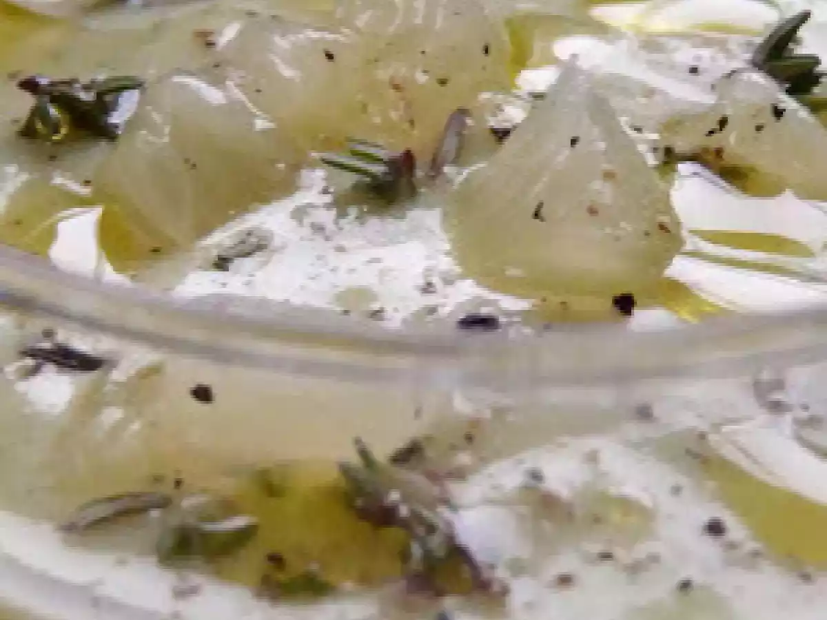 Velouté de courgettes, citron et thym de Fumiko