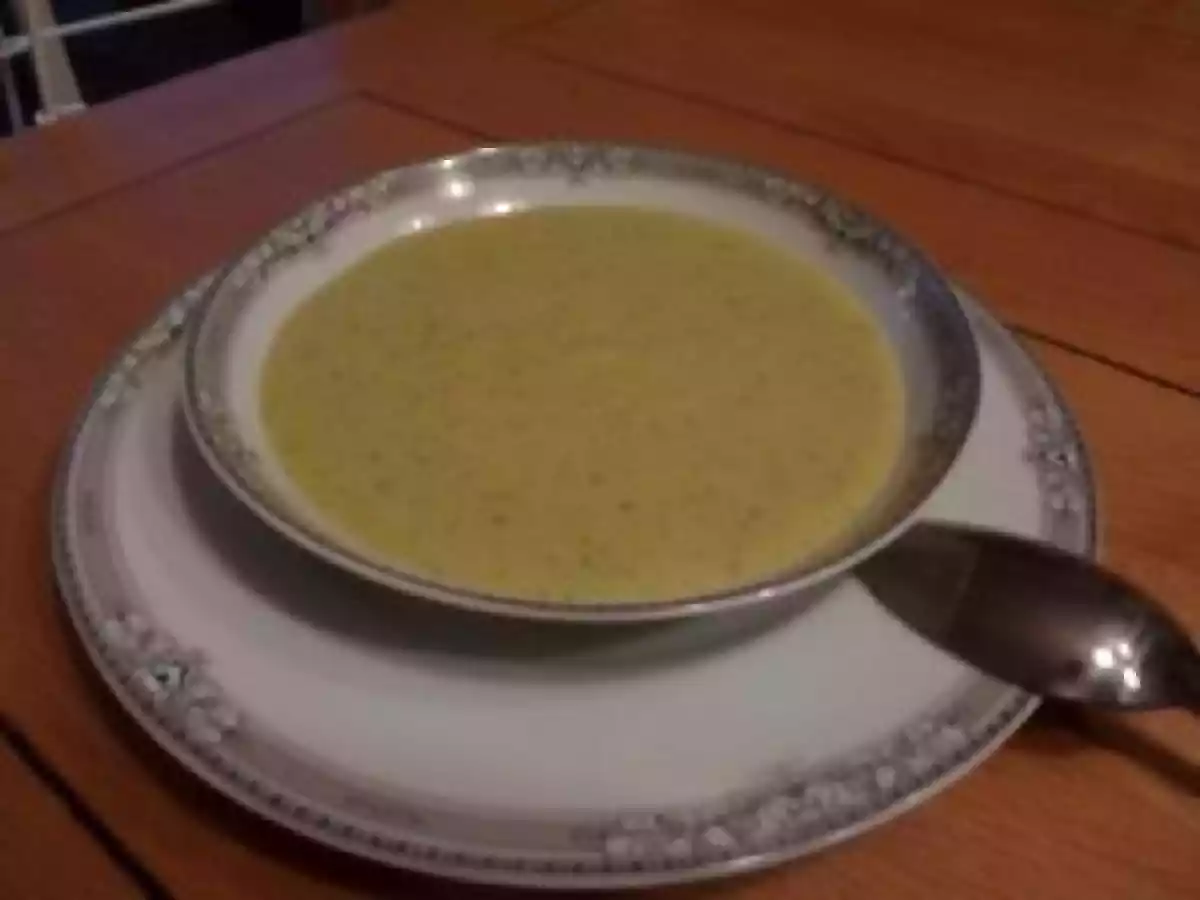 Velouté de courgettes et poireaux