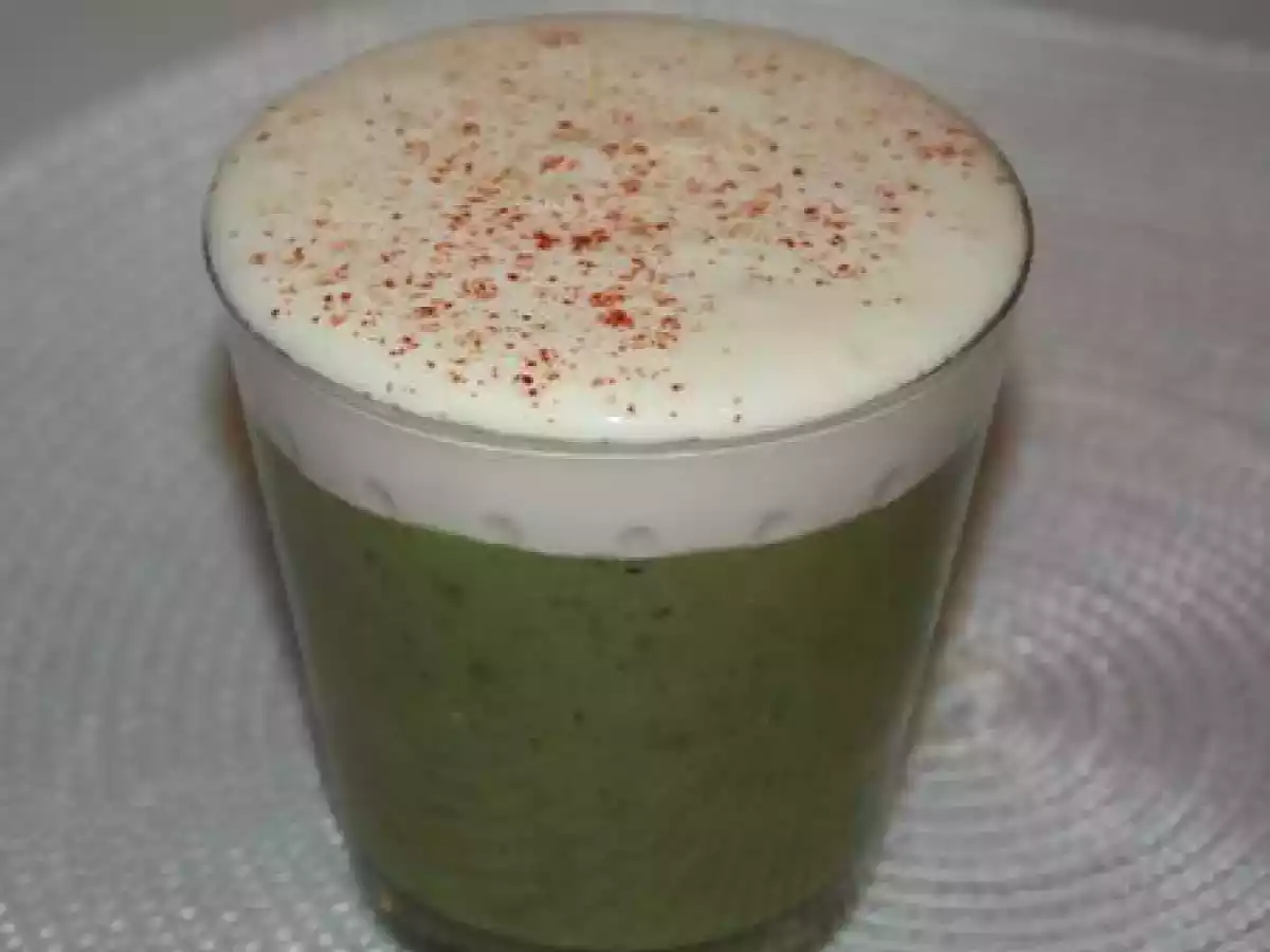 Velouté de courgettes, mousse qui rit - photo 2