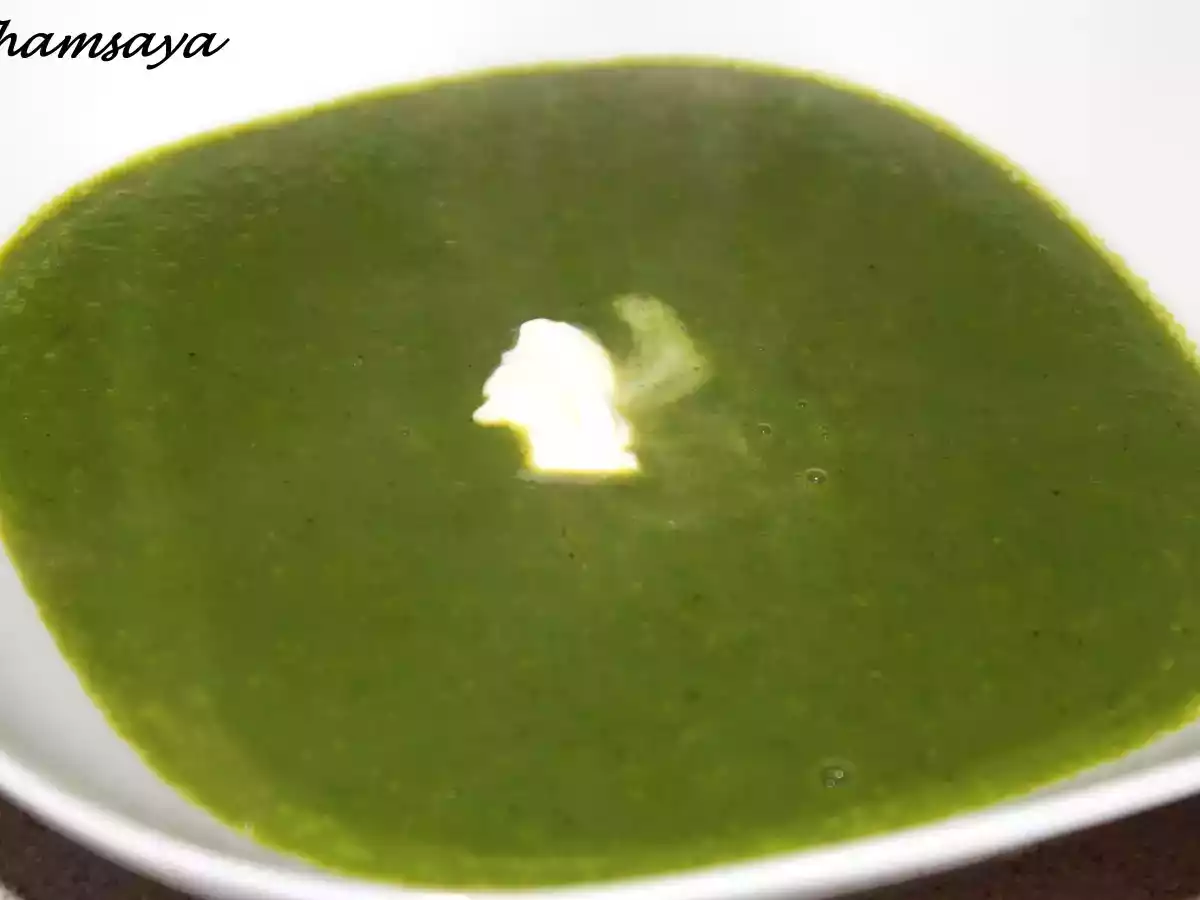 Velouté de fanes de radis