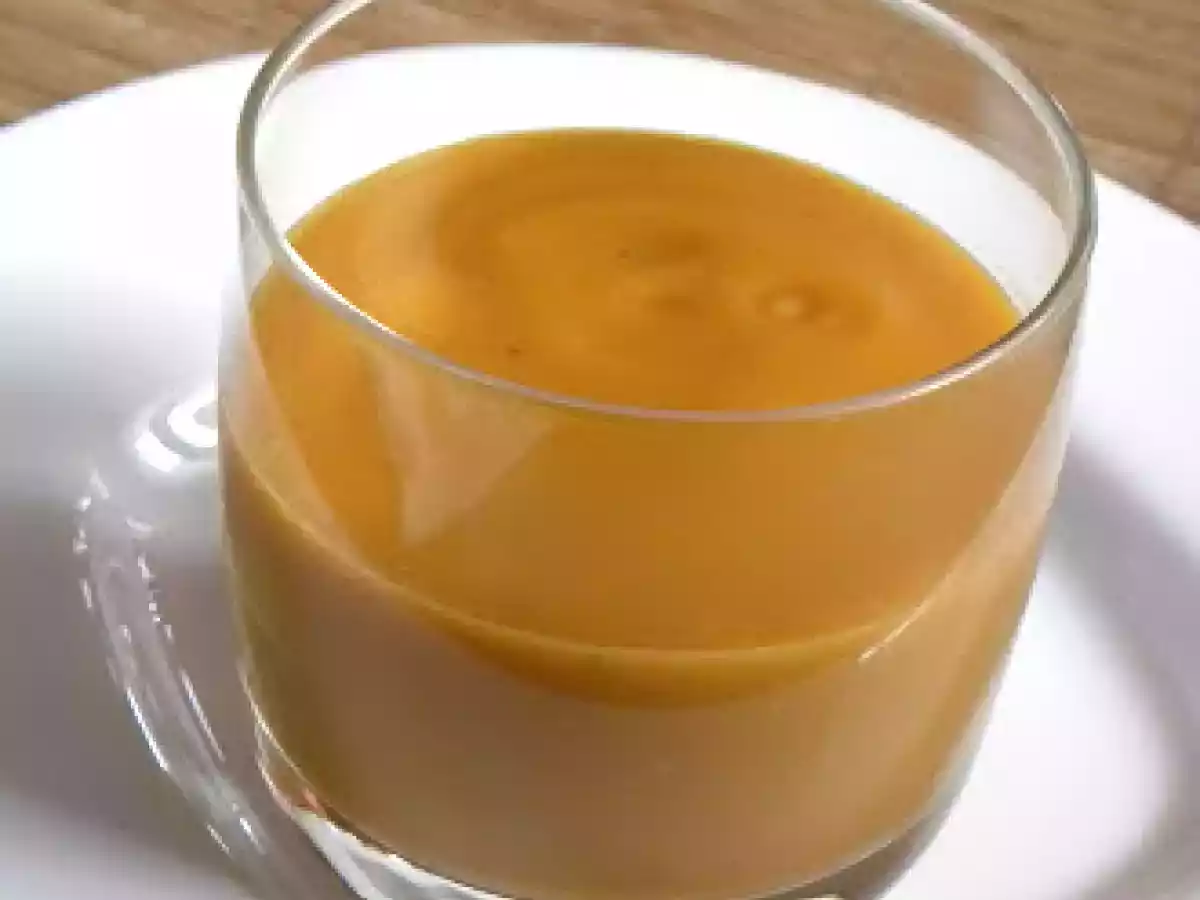 Velouté de lentilles corail et poivron rouge au piment d'Espelette
