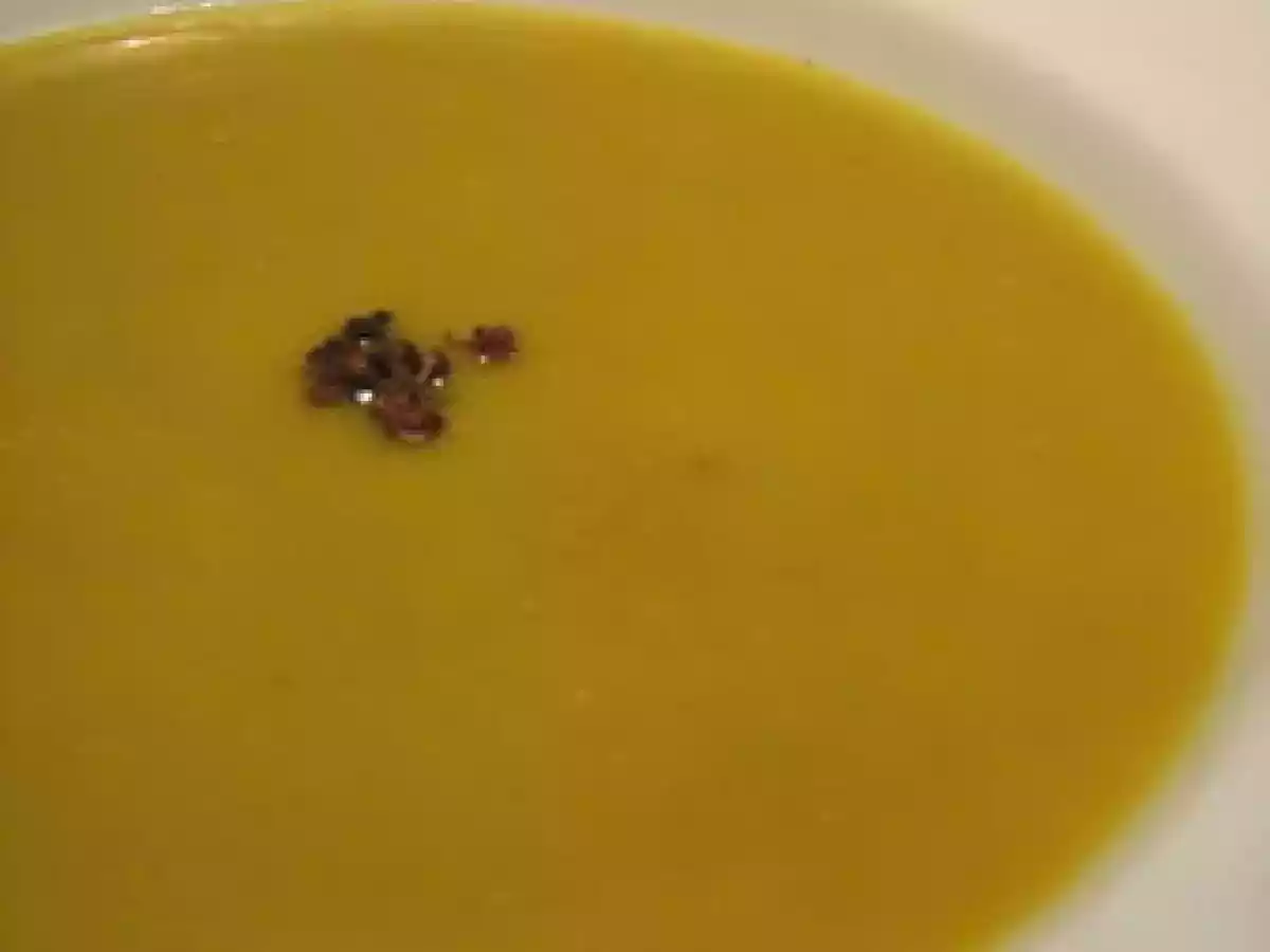 Velouté de patate douce au poivre de Sichuan