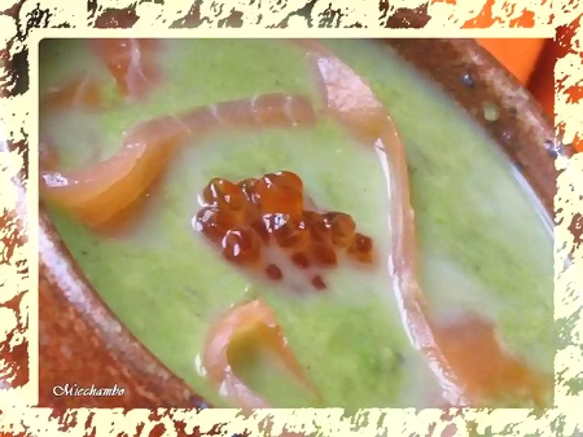 VELOUTE DE PETITS POIS AU CURRY ET AU SAUMON FUME - photo 3