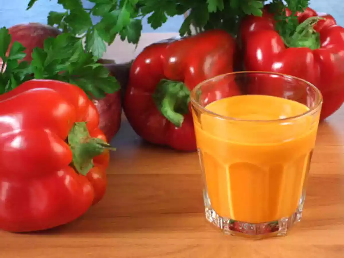 Velouté de poivron au kiri