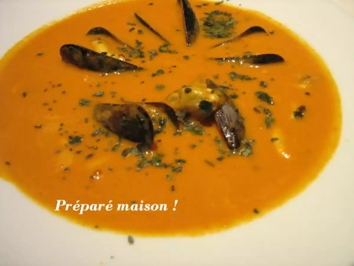 Velouté de poivron aux moules