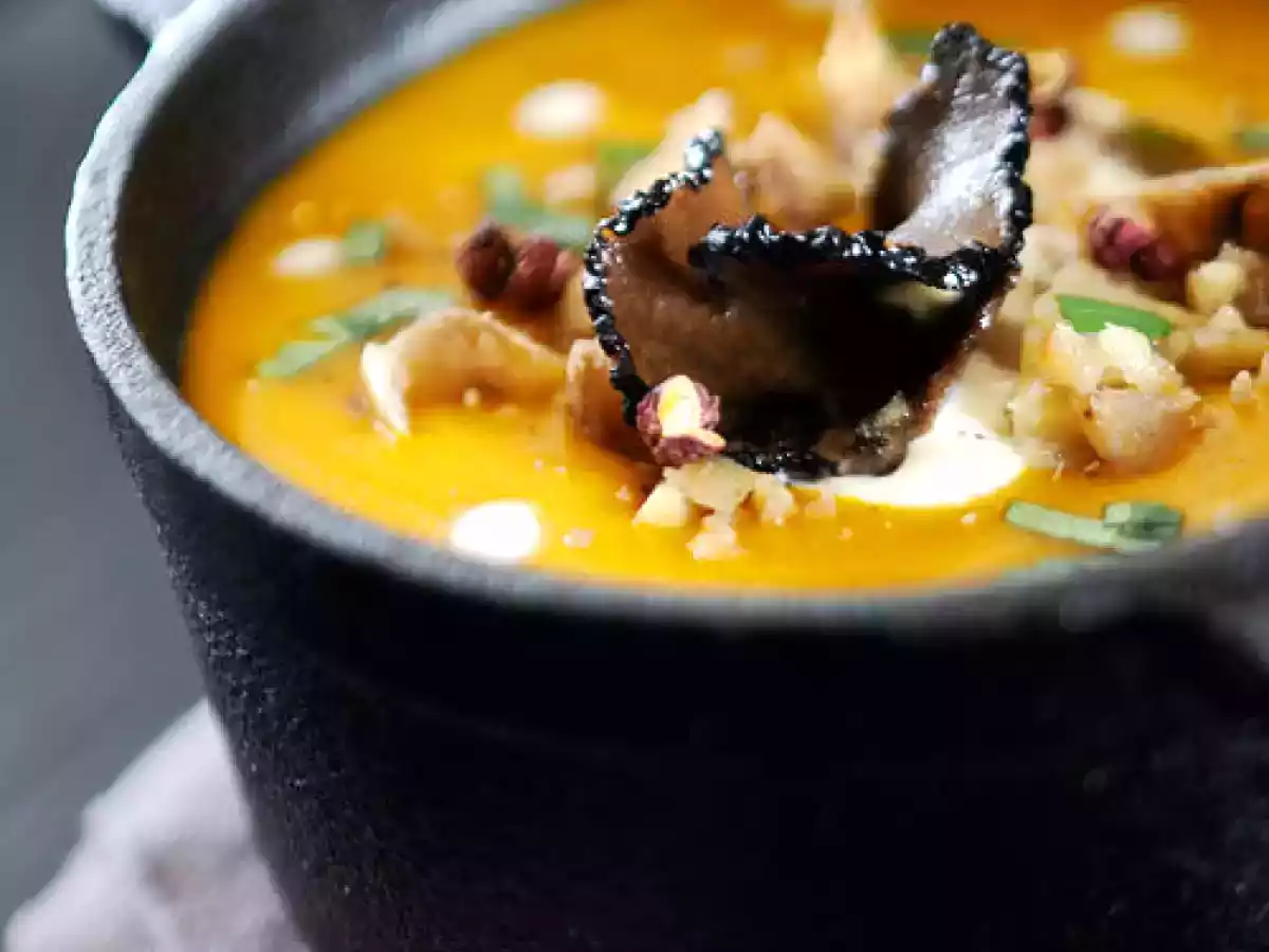 Velouté de potimarron à la truffe