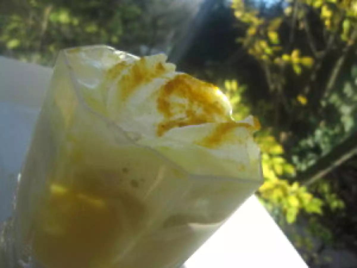 Velouté de potimarron aux cèpes, cappuccino et dés de foie gras - photo 2