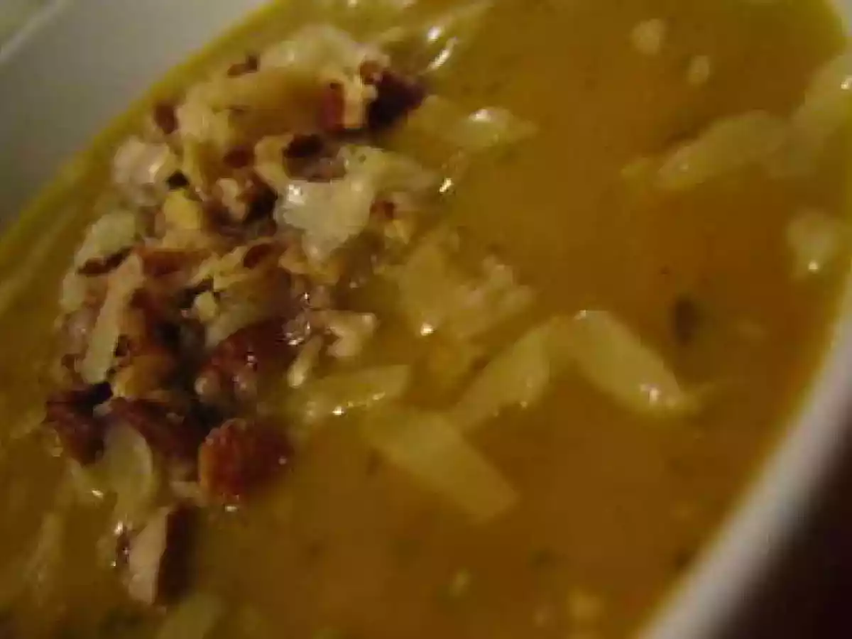 Velouté de potimarron aux Saint-Jacques