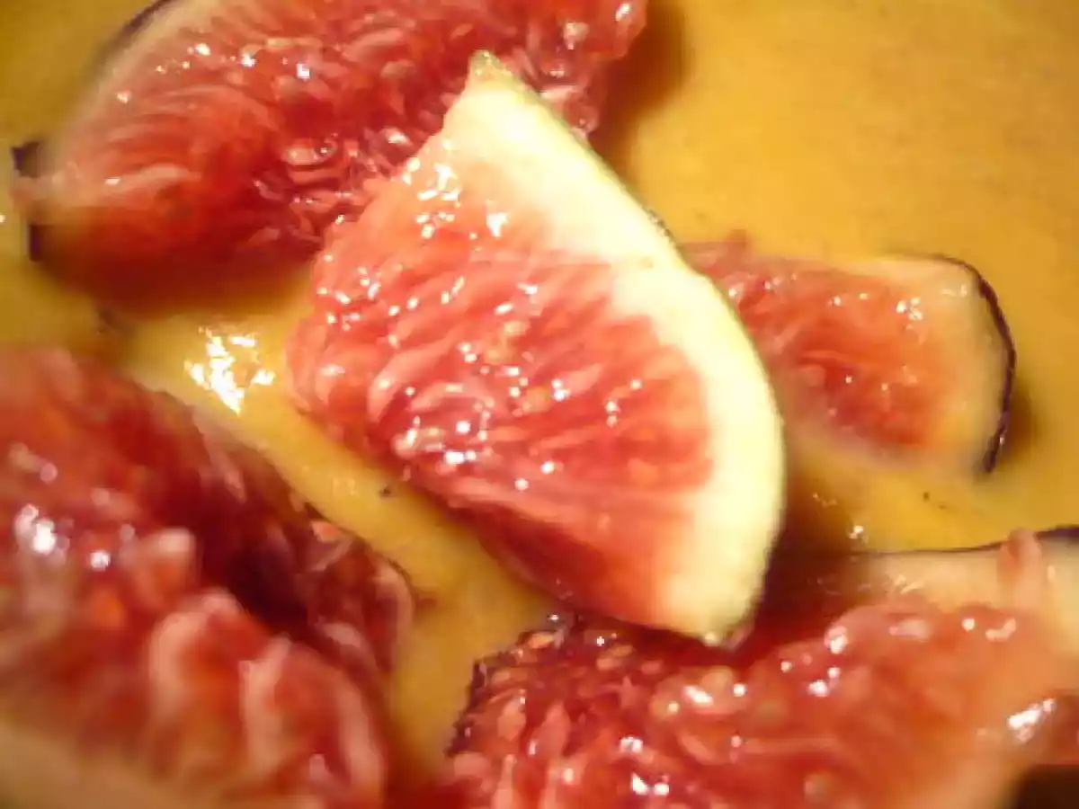 Velouté de potimarron, champignons et figues - photo 2