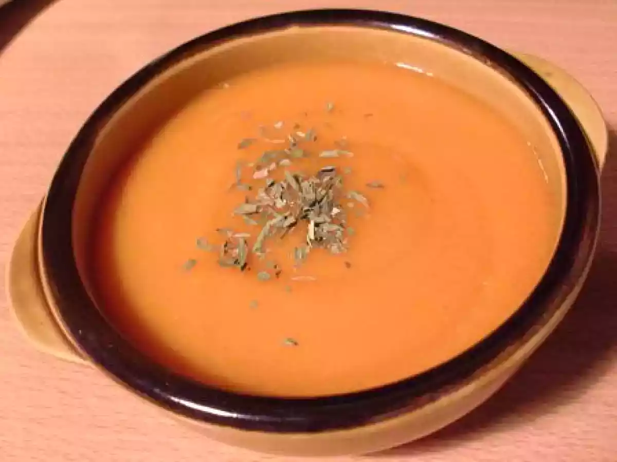 Velouté de potiron à l'orange