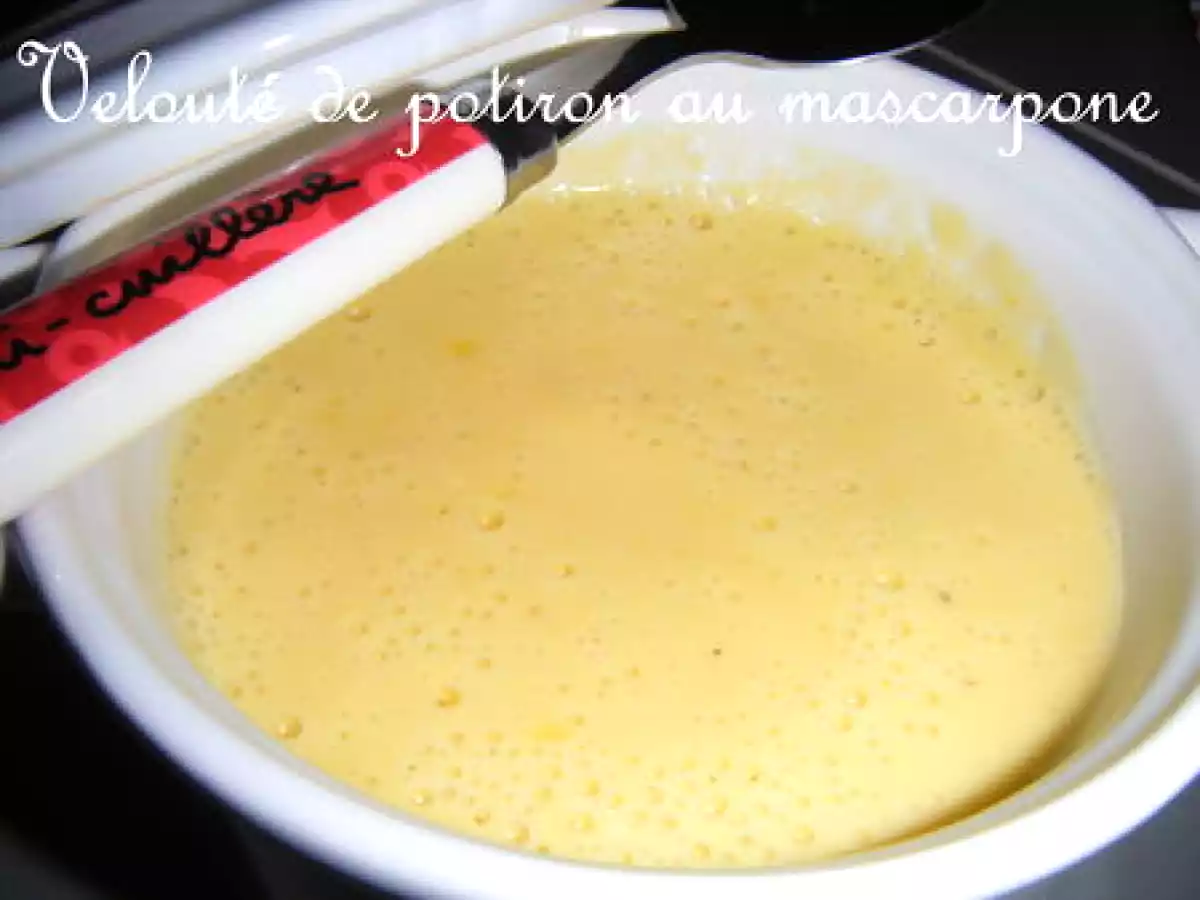 Velouté de potiron au mascarpone - photo 2